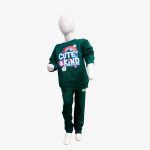Cute & Kind Green Kids Sweatshirt and Jogger Set - Image 2