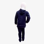 Navy Blue Kids Sportswear Tracksuit Set with Hoodie & Joggers - Image 2