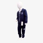 Navy Blue Kids Sportswear Tracksuit Set with Hoodie & Joggers - Image 4