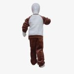 Brown Teddy Bear Velvet Kids Winter Tracksuit Set - Image 4
