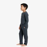 Boys’ Charcoal Grey Long Sleeve Lounge Set – Cozy Two-Piece Sleepwear or Casual Wear - Image 3